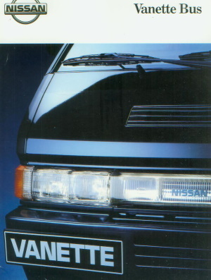 Nissan Vanette Bus Autoprospekt 1992 -9848