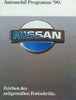 Nissan PKW Programm Autoprospekt 1990 -9859