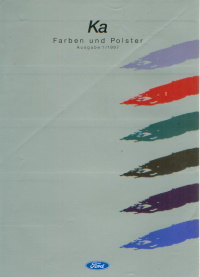 Ford Ka Prospekt Farben und Polster 1997  -9927