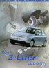 VW Lupo 3 Liter Pressemappe -9993