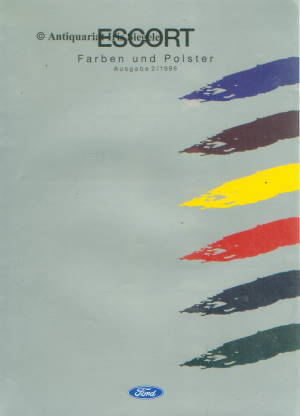 Ford Escort Farbkarte 1996 - 10106
