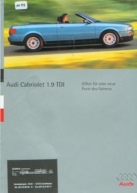Audi Cabriolet 1.9 TDI  - Prospekt 1995