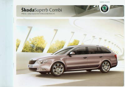 Skoda Superb Combi Preisliste 12 - 2009