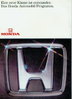 Honda PKW Programm - Prospekt 80er Jahre