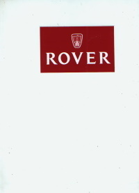 Rover original Aufkleber Werbung