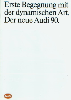 Audi 90 Prospekt brochure 1984