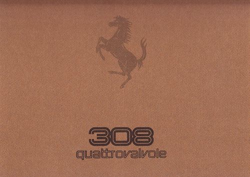 Ferrari 308 quattrovalvole Prospekt 1983