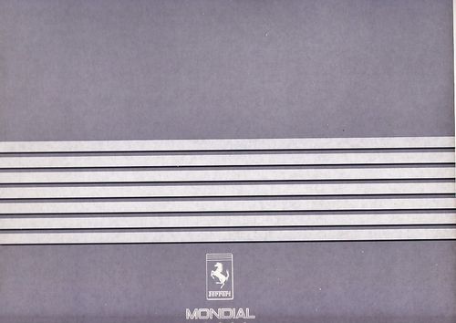 Ferrari Mondial Cabriolet Prospekt 1984