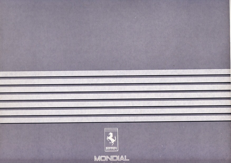 Ferrari Mondial Cabriolet Prospekt 1984