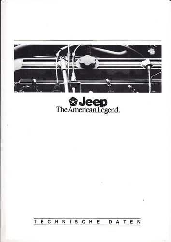 Jeep Cherokee Wrangler Technische Daten 1991