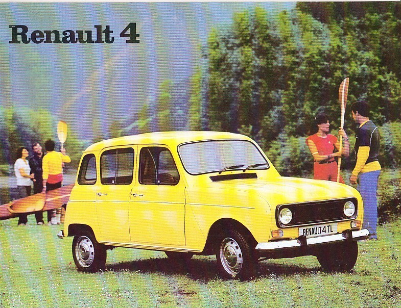 Renault 4 original Prospekt Spanien