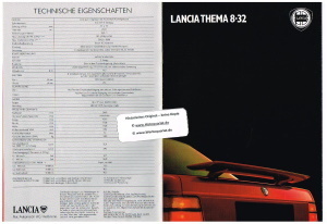 Lancia Thema 8.32 Prospekt rar