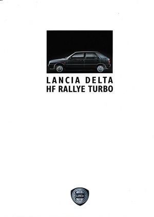 RAR: Lancia Delta HF Rallye Turbo Prospekt 1989