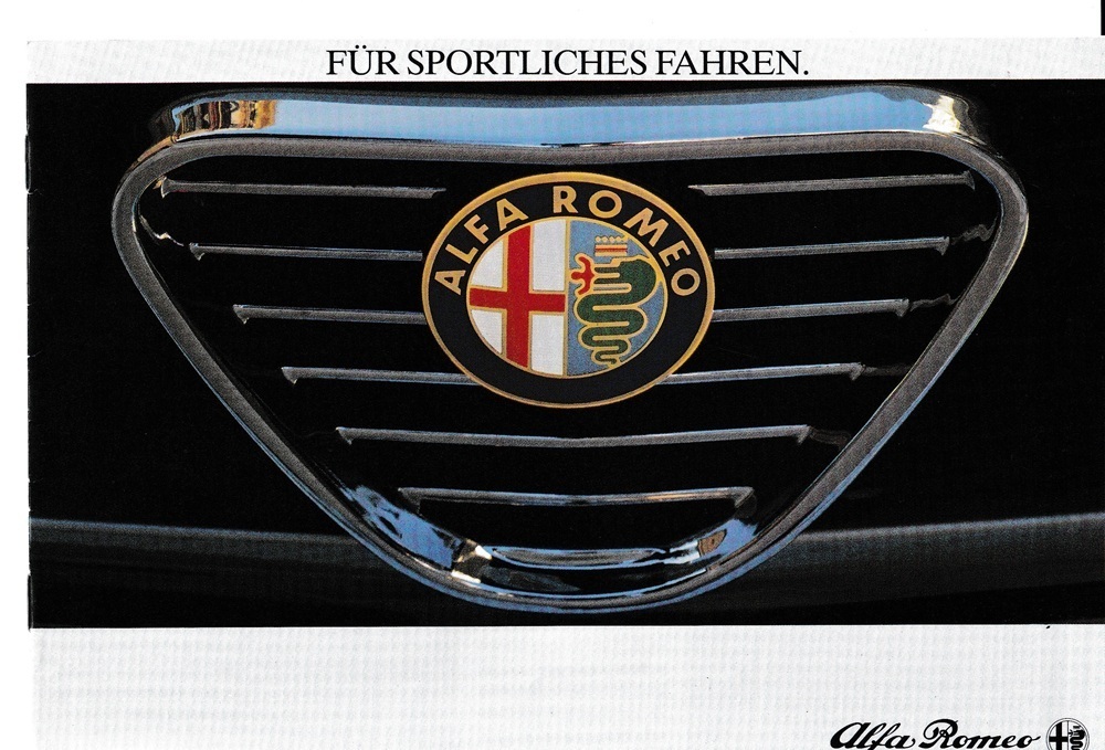 Alfa Romeo PKW Progrmm 80er J. Prospekt