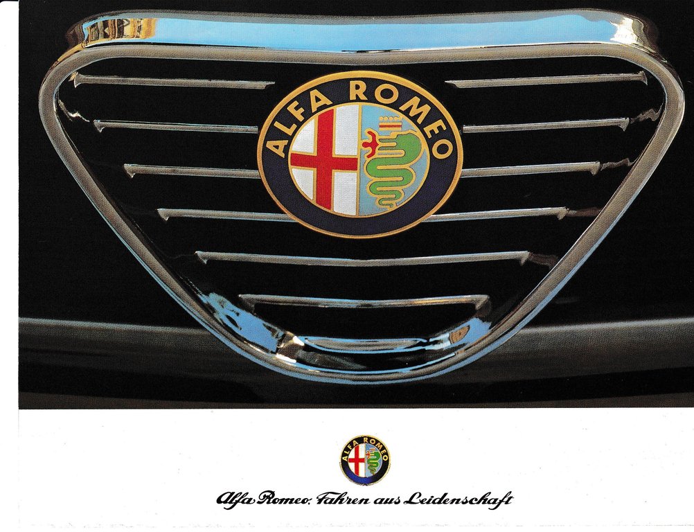 Alfa Romeo PKW Programm Autoprospekt 80er J.