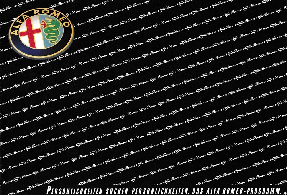 Alfa Romeo PKW Programm Prospekt 80er J.