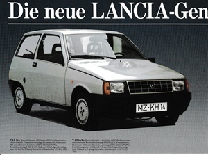 Lancia PKW Programm Prospekt brochure