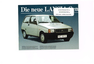 Lancia PKW Programm Prospekt brochure