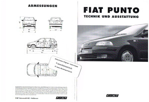 Fiat Punto Prospekt Technik 1996