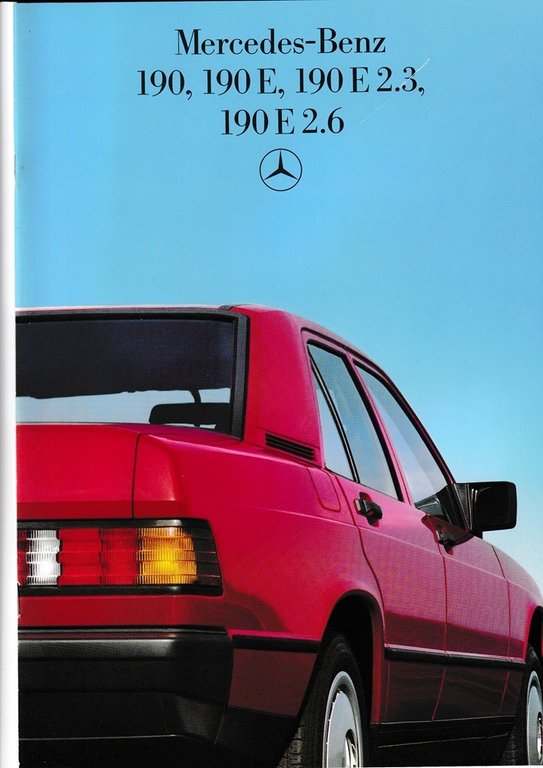 Mercedes 190 Autoprospekt 12 -  1985