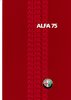 Alfa Romeo 75 Autoprospekt 80er Jahre