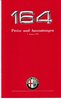 Alfa Romeo 164  Preisliste pricelist 1990