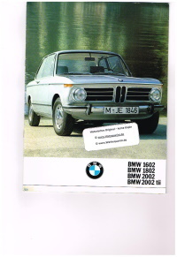 BMW 1602 - 2002 tii Prospekt 70er Jahre