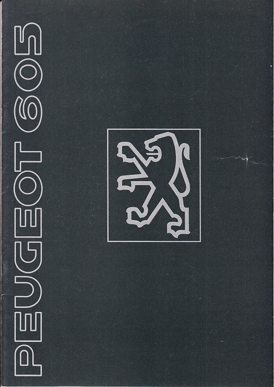 Peugeot 605 Werbeprospekt 90er Jahre