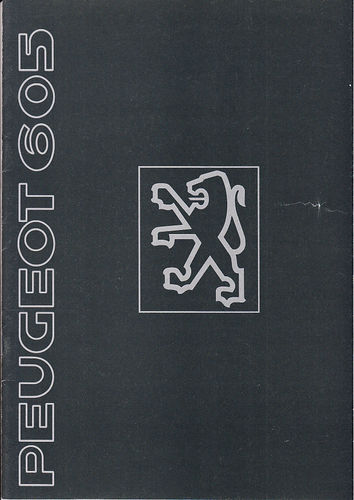 Peugeot 605 Werbeprospekt 90er Jahre