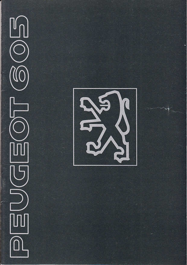 Peugeot 605 Werbeprospekt 90er Jahre