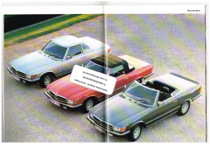 Mercedes SL 280 380 500 Prospekt brochure 1981