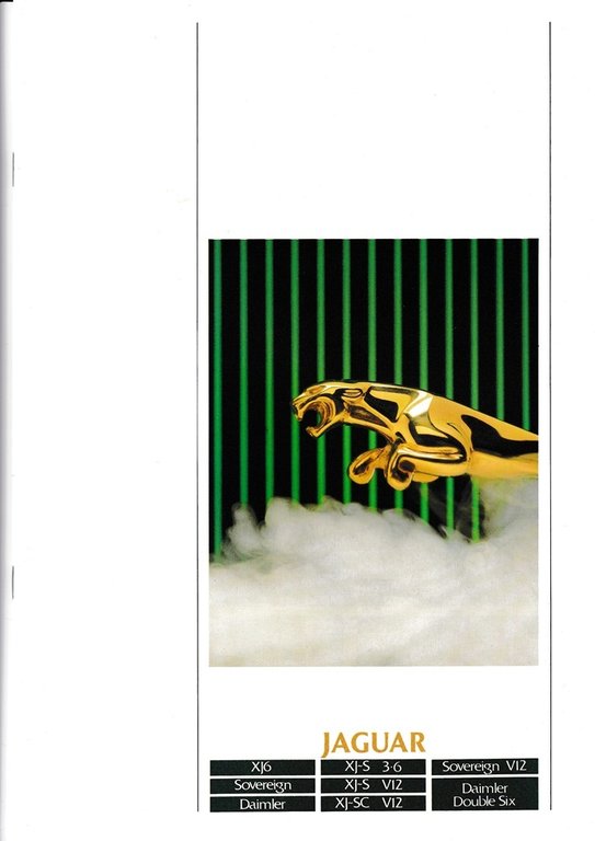 Jaguar PKW Programm Prospekt brochure