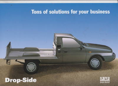 Dacia Drop-Side original Autoprospekt 2001