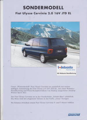 Fiat Ulysse Cervinia Prospekt  2002