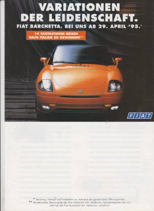 Fiat PKW Programm 1995 Prospekt