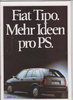 Fiat Tipo Prospekt brochure 1988