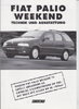 Fiat Palio Weekend Prospekt Technik 1998