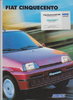 Fiat Cinquecento 1995 Prospekt brochure
