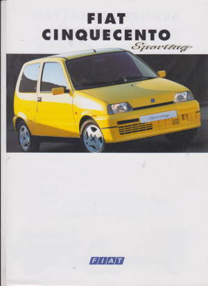Fiat Cinquecento Sporting Prospekt 1994