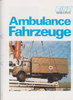 Binz Ambulance Fahrzeuge  Prospekt 1979