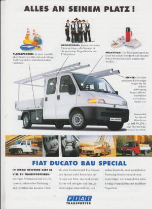 Fiat Ducato Bau Special Prospekt 1998