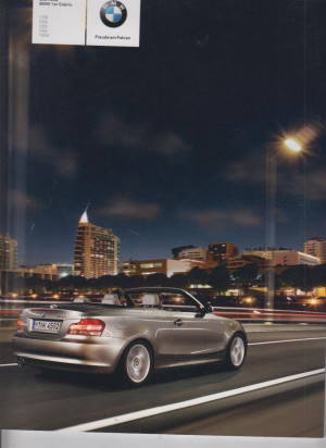 Für Frischluftfans - BMW 1er Cabrio Prospekt 2008