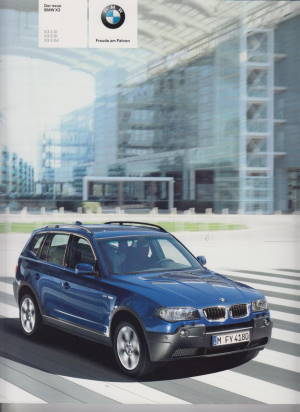 BMW X3  Prospekt brochure 2004