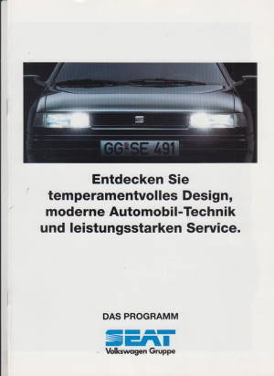 Seat PKW Programm Prospekt
