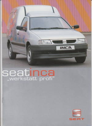 Seat Inca Werkstatt Prospekt 1999