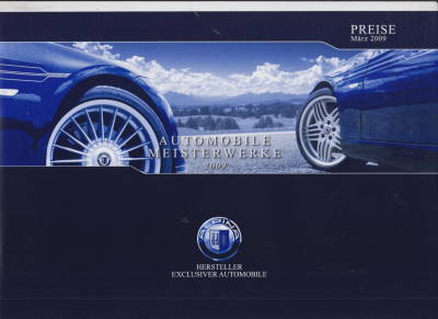 BMW Alpina Preisliste 2009