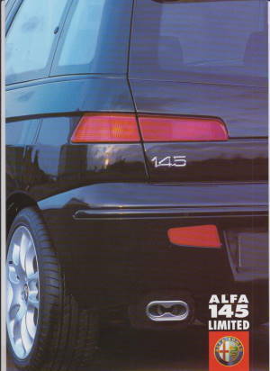 Alfa Romeo 145 Limited  Autoprospekt  2000