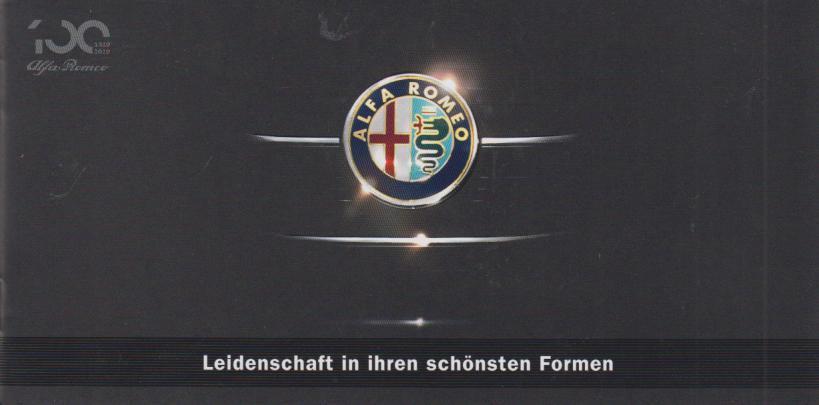 Alfa Romeo PKW Programm Prospekt 2010
