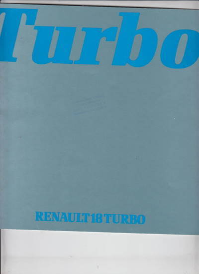 Renault 18 Turbo Prospekt