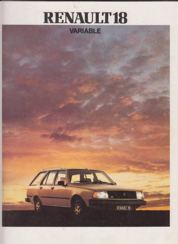 Renault 18 Variable Prospekt